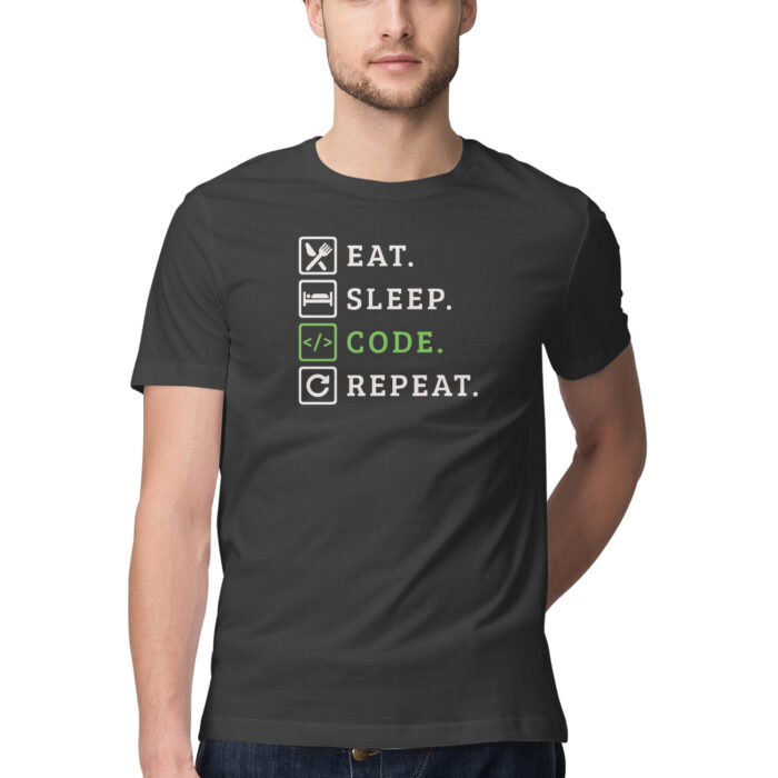 Eat Sleep code repeat developers life