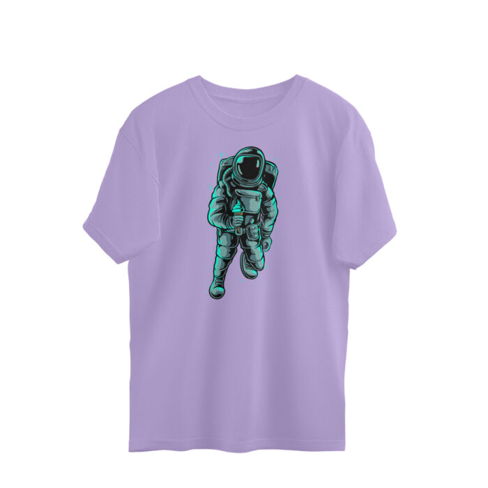 Pop Art Astronaut 🚀👨‍🚀Astro Pop 🪐☄️🚀 Oversized Graphic Printed T-Shirt 💥